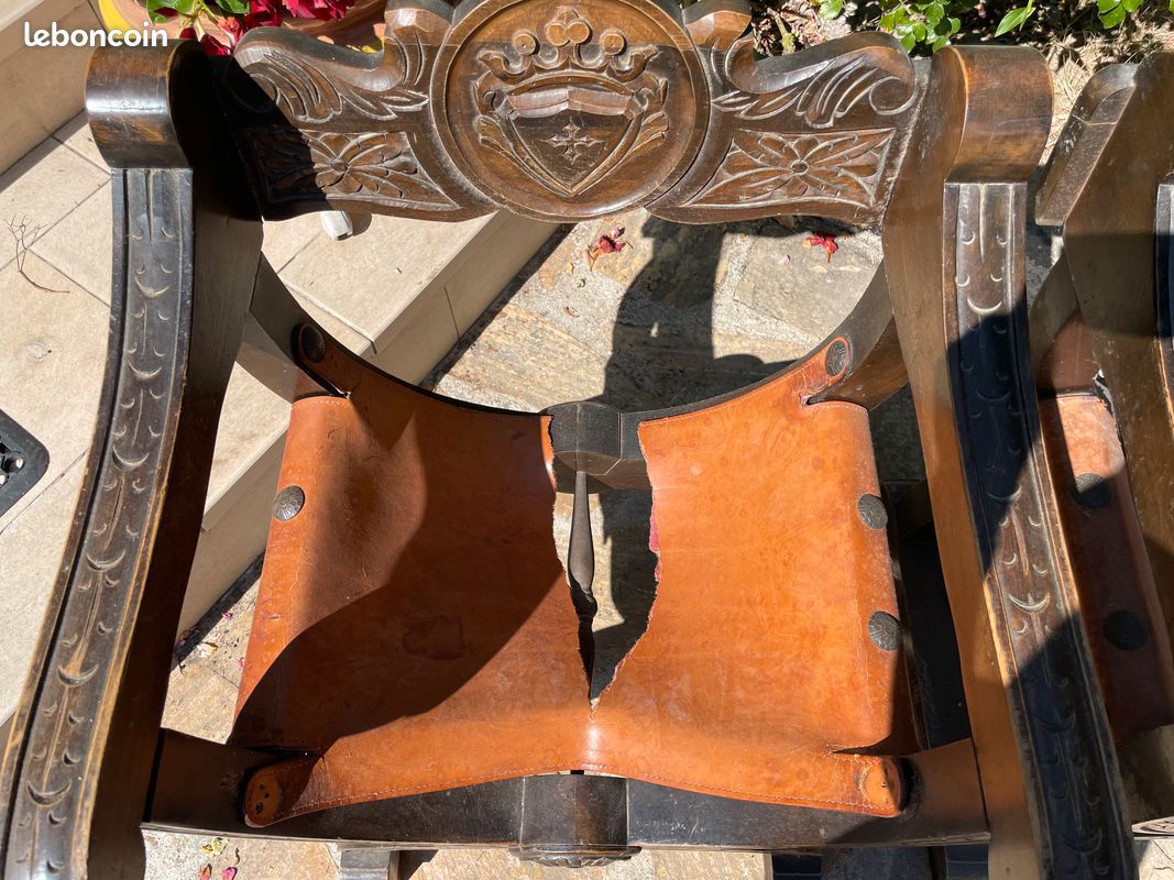 Lot de 2 fauteuils Dagobert à restaurer (image 6)