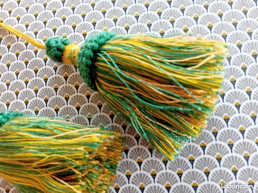 Foulard Australie Tabsportsbet – Jaune/vert Avec Glands, Neuf Sans étiquette