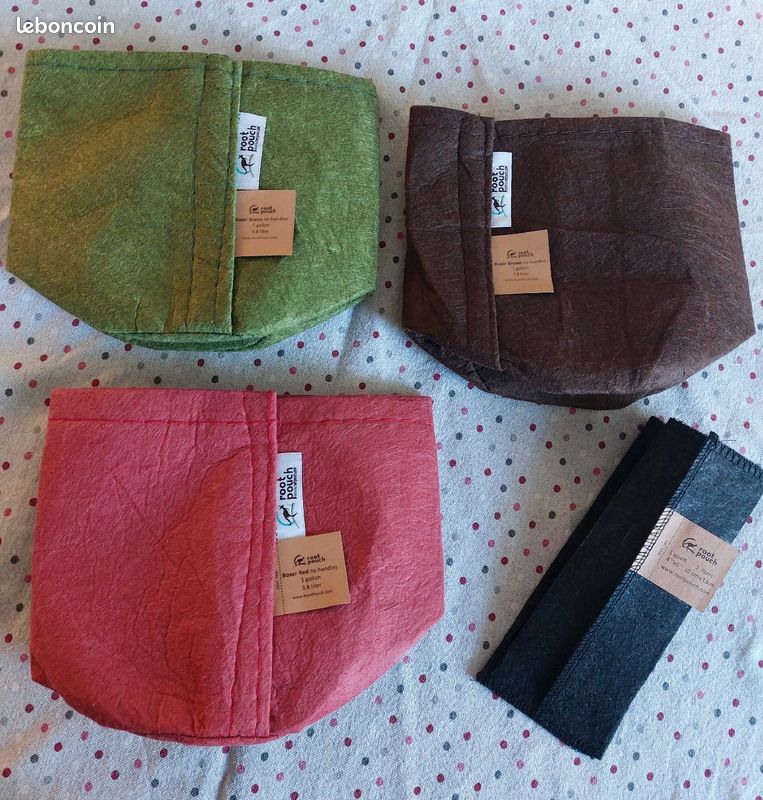 Lot de pot pour plantes en géotextile (image 4)