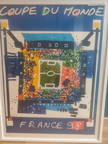 Affiche coupe du monde de football 1998 - France