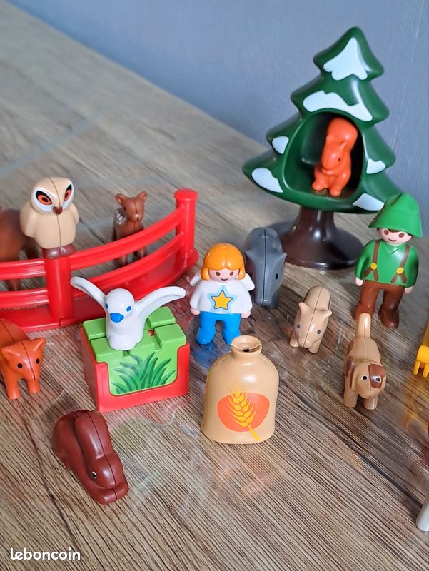 Playmobil Père Noël Avec Animaux De La Forêt - Figurine Lutin #2521 - Occasion