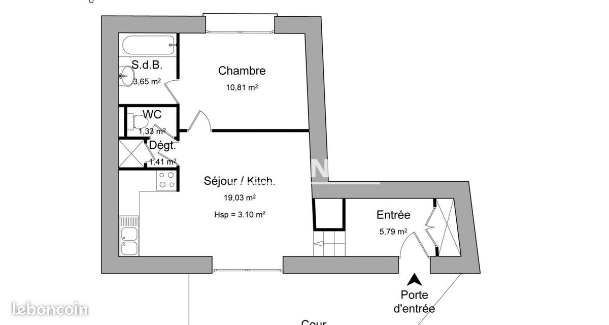 Appartement 2 pièces 42 m² · à Avignon · 42 m² · 505 €