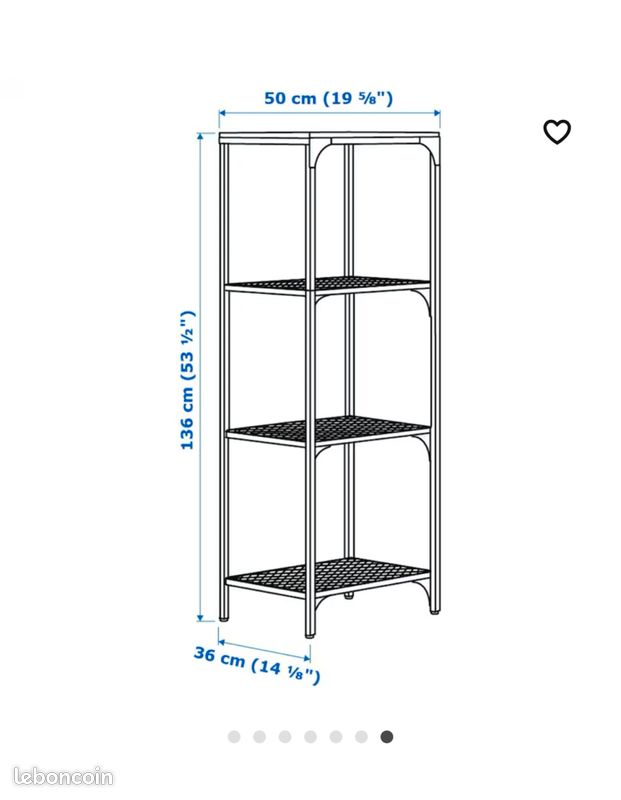 Étagère noire et bois Ikea (image 4)