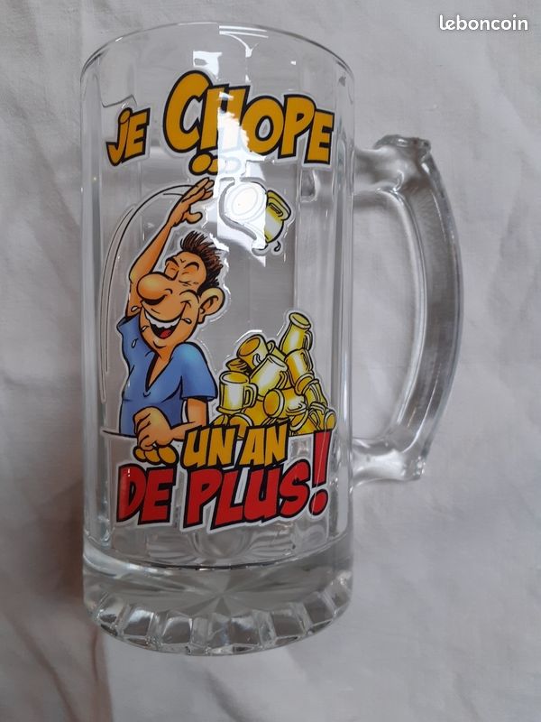 Chope à Bière Personnalisée 1973 – 52 Ans Idée Cadeau Anniversaire Original Imprimée En France