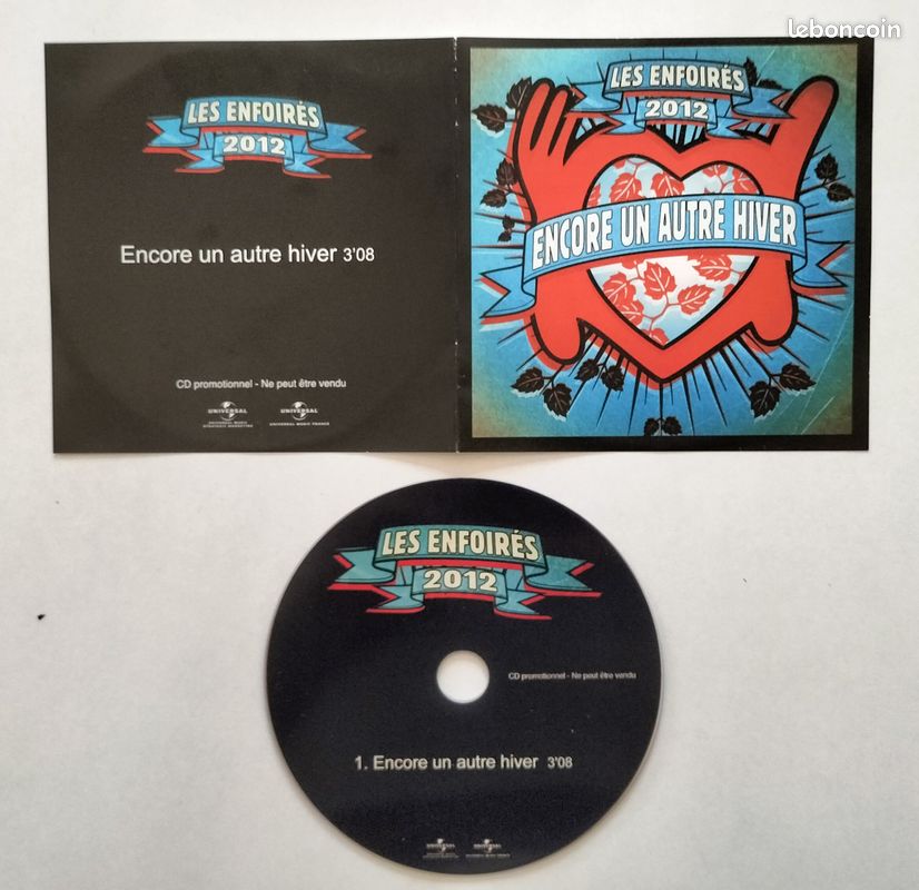 CD promo single les enfoirés 2012 (image 1)