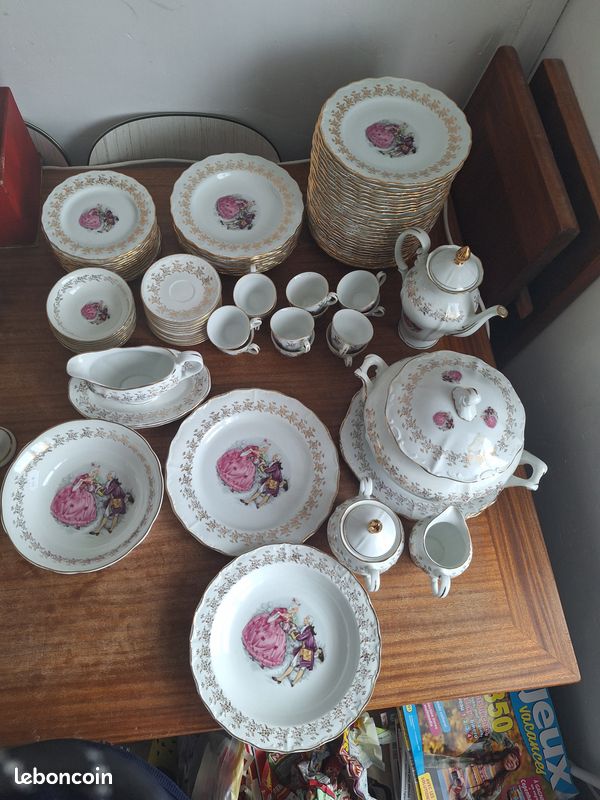 Service porcelaine Digoin marquise (image 1)