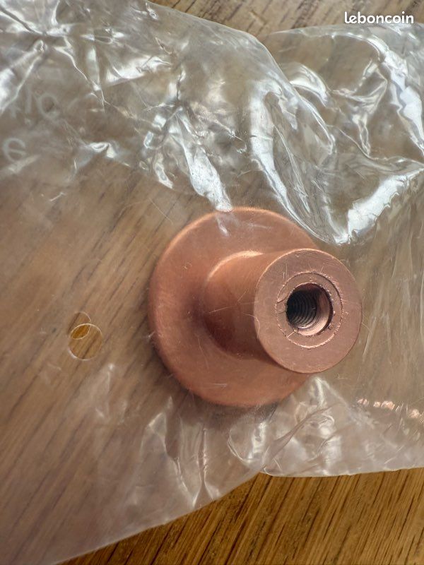 7 Poignée bouton cuivre rose brossé Neuf (image 4)