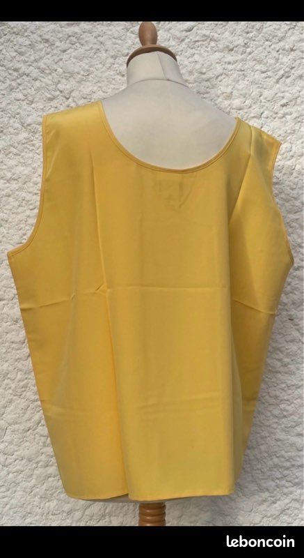 Caraco Damart jaune, taille 54 (image 2)