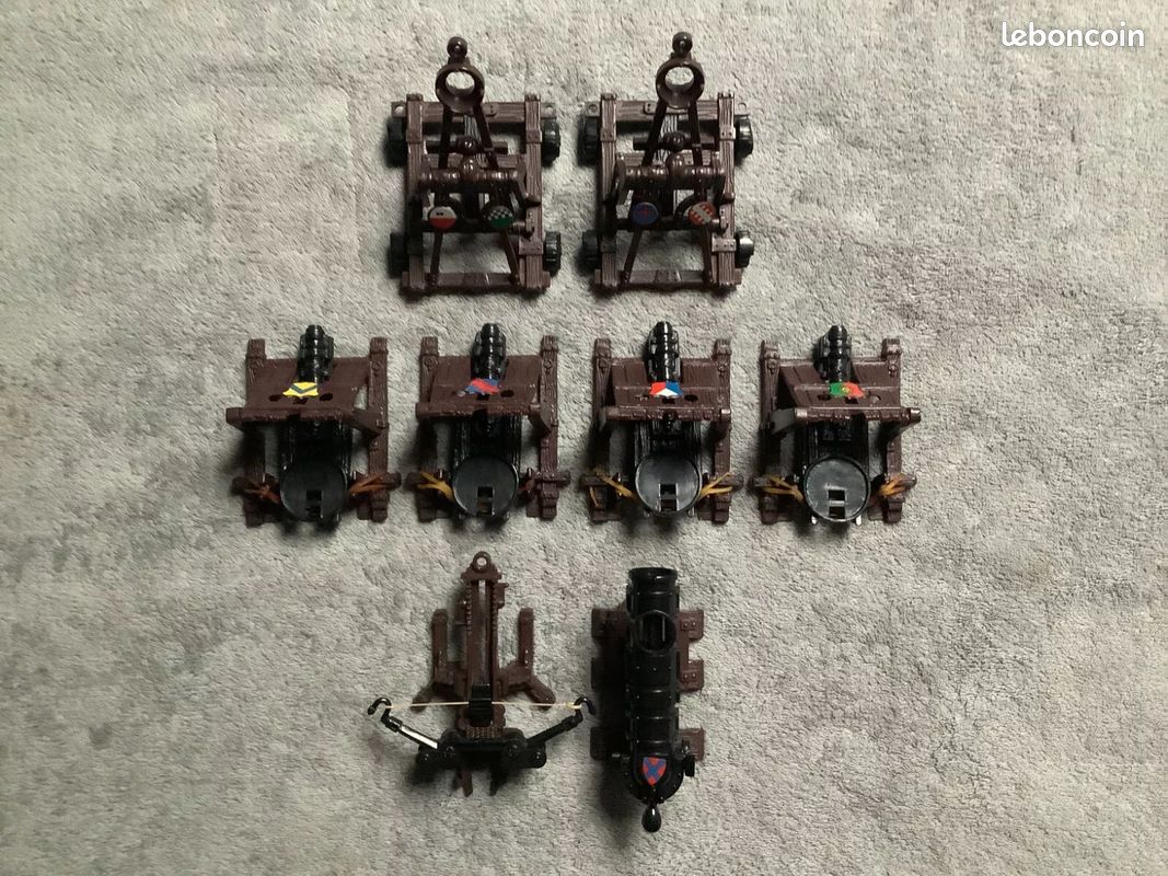LOT PIECE DU jeu de société SIEGE A l'attaque du château MB Arme Catapulte Canon EUR 20,00 - FR