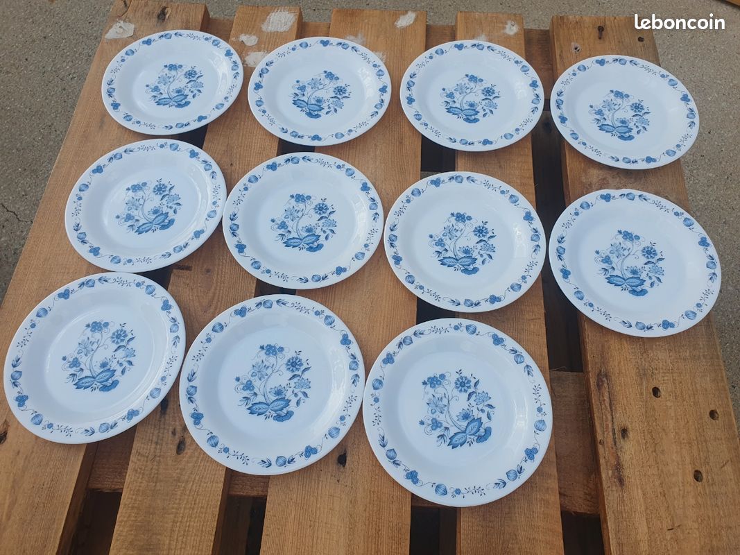 Assiette Arcopal Vintage motif oignon - Arts de la table