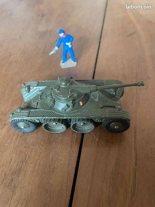 Dinky Toys France – Char Militaire EBR Panhard Vert, Référence 80A (collection, Occasion)