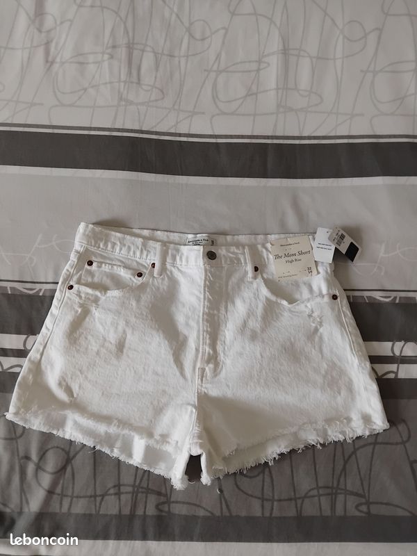 Short En Jean Blanc Etam Taille 42 Femme — Neuf Sans étiquettes, Coupe Taille Basse