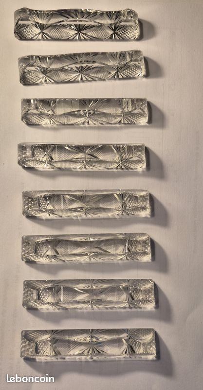 Porte-couteaux En Verre Moulé Blanc – 13 Fentes, Occasion Bon état