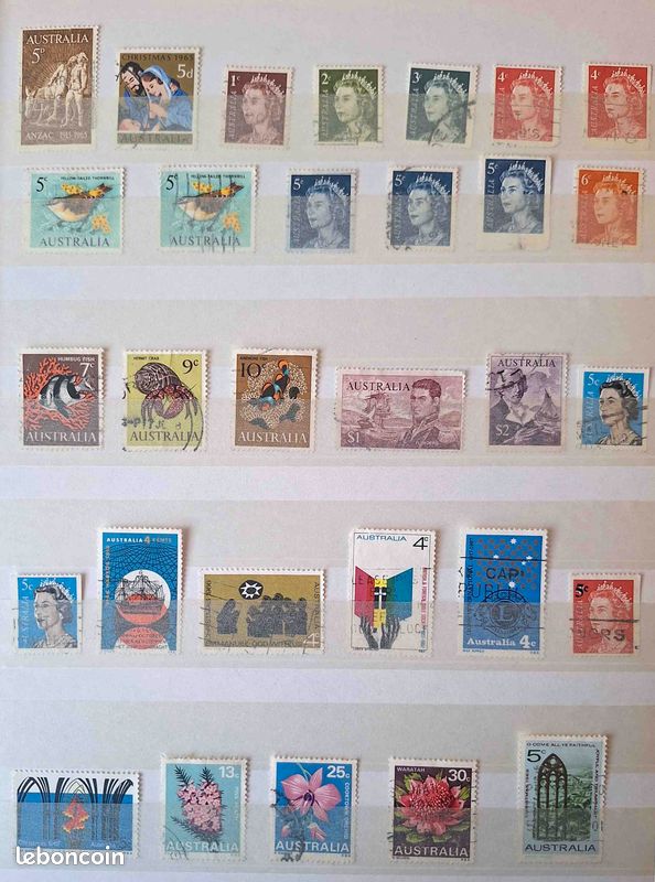 Lot De 500 Timbres D'Australie – Collection, Divers, Non Modifiés