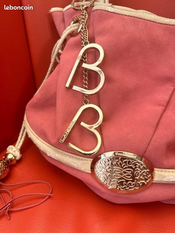 Sac rose Lancel BB Accessoires Bagagerie