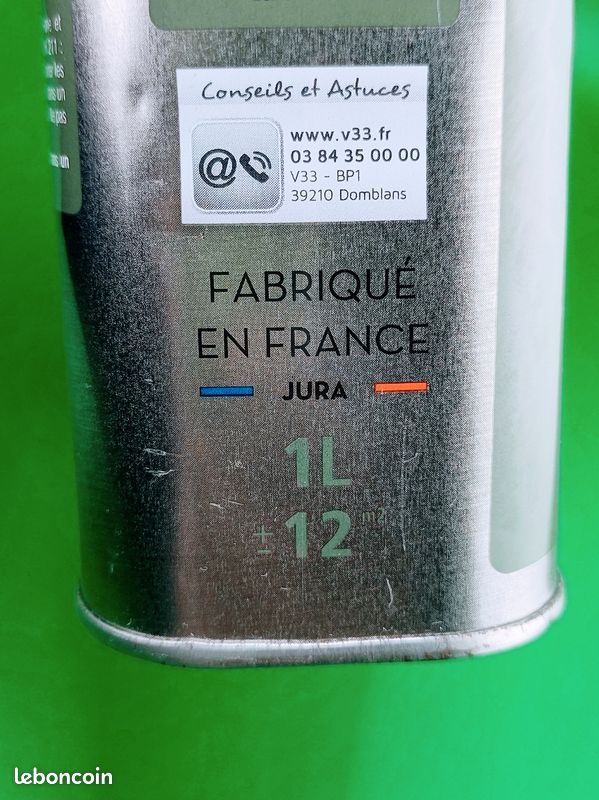 Huile V33 Haute Protection pour mobiliers de jardin, Couleur GRIS CENDRÉ MAT-OPAQUE 1L (image 11)