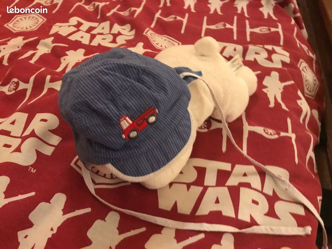 Chapeau de soleil bébé nouveau né (image 1)