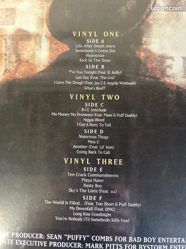 Vente vinyle the Notorious Big Life after death 3 vinyles (image 5)