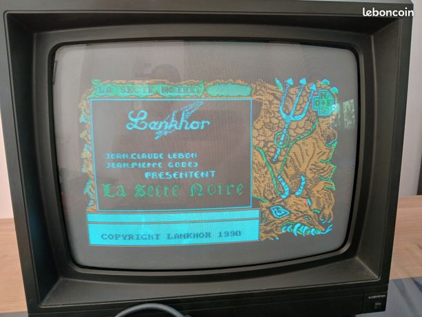 Jeu Amstrad CPC 6128 – La Secte Noire – Lankhor – Bon état