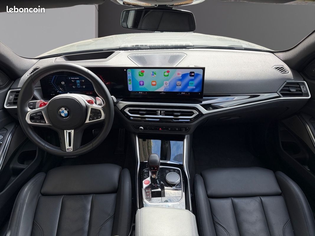 BMW M3 COMPETITION G80 510 ch BVA8 - TVA Apparente - Echappement Sport - Sièges confort - CarPlay (image 2)
