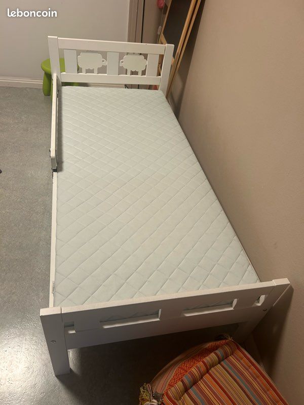 Lit enfant 1 place avec barrière de sécurité (image 3)