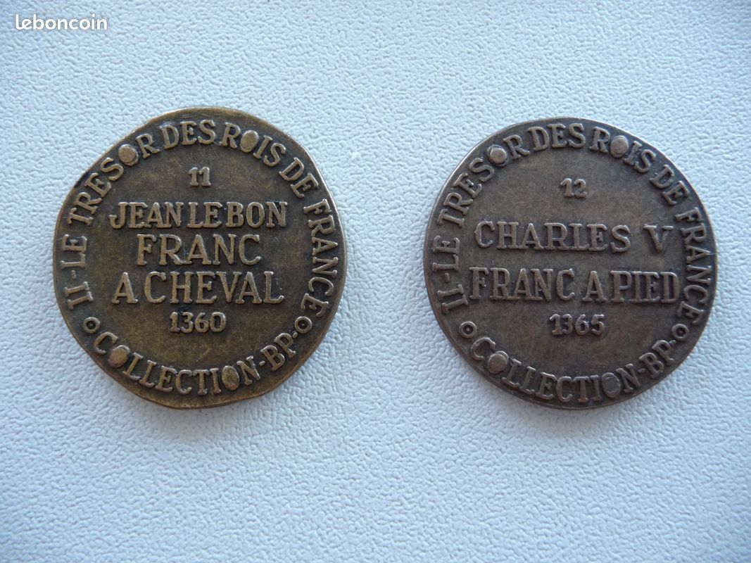 13 jetons Collection BP "Le Trésor des Rois de France" (image 5)