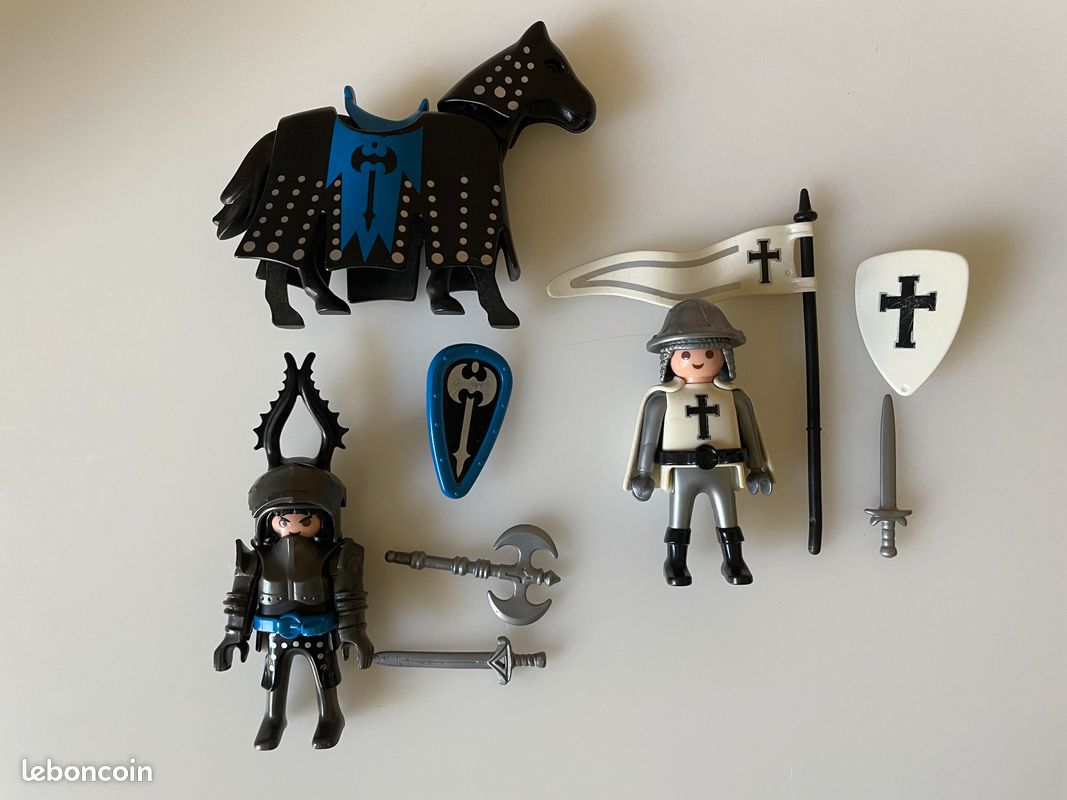 Lot De 3 Épées Noires Playmobil Pour Chevalier Médiéval/Templier - Occasion
