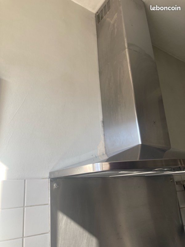 Hotte inox + crédence inox 90cm (image 5)