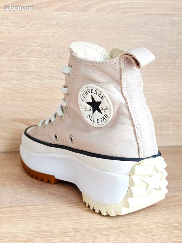 Converse Run Star Hike Converse Rose Pale Plateforme Brown