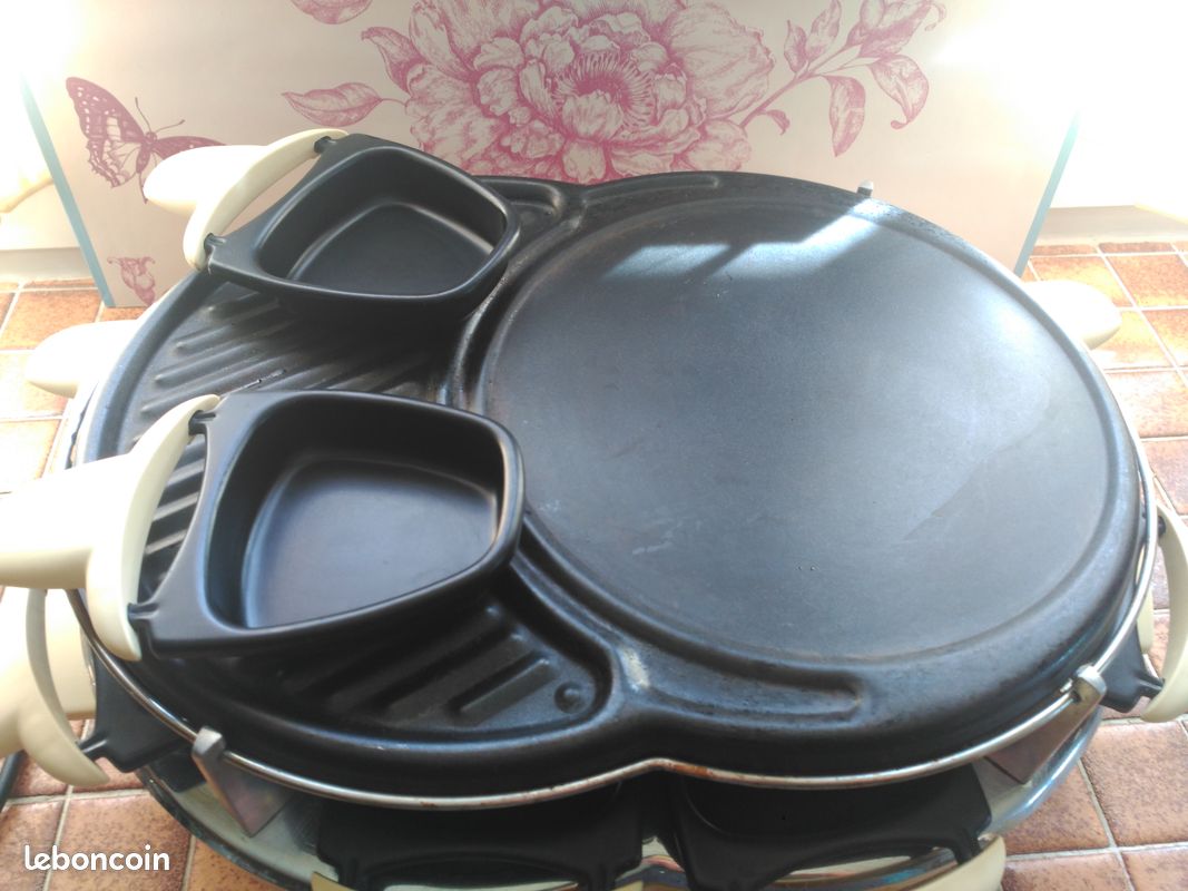 Appareil raclette 8 personnes / grill / crêpes Moulinex (image 3)