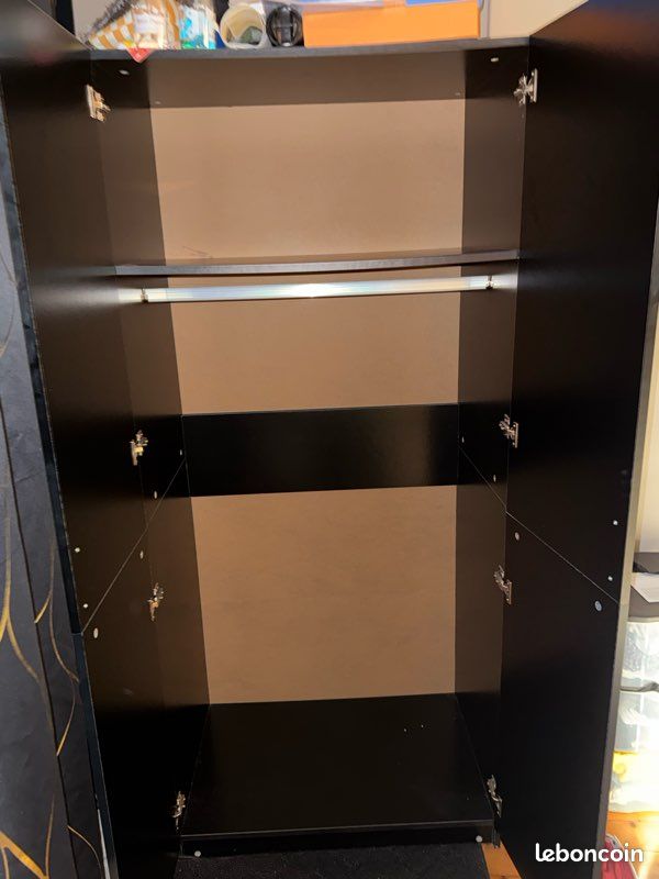 Armoire panderie noir (image 1)