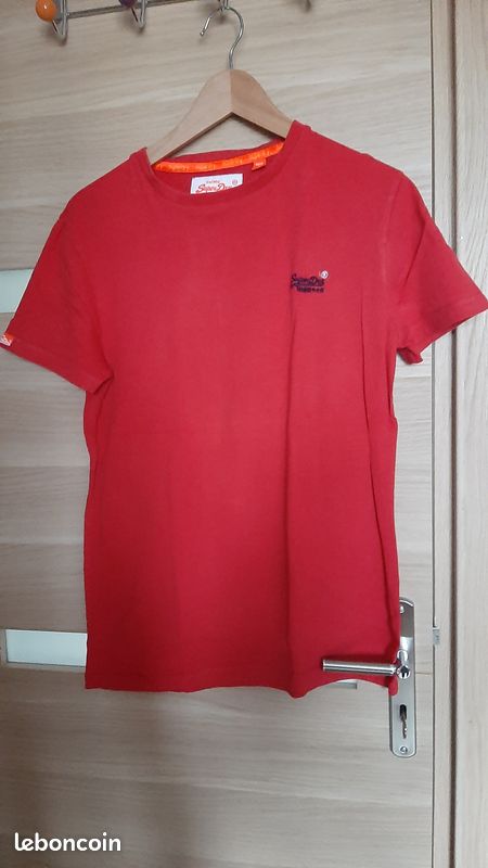 T shirt rouge superdry (image 1)