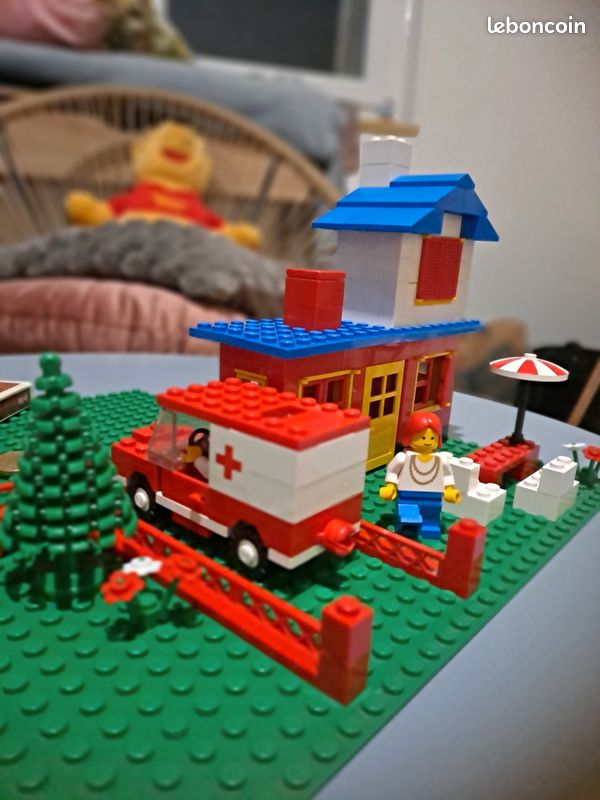 BOÎTE DE TRI LEGO valise années 80 boîte de tri rouge vintage EUR 26,00