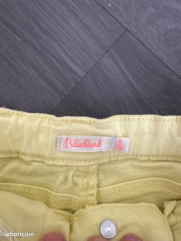 Short fille jaune 8 ans billieblush (image 3)