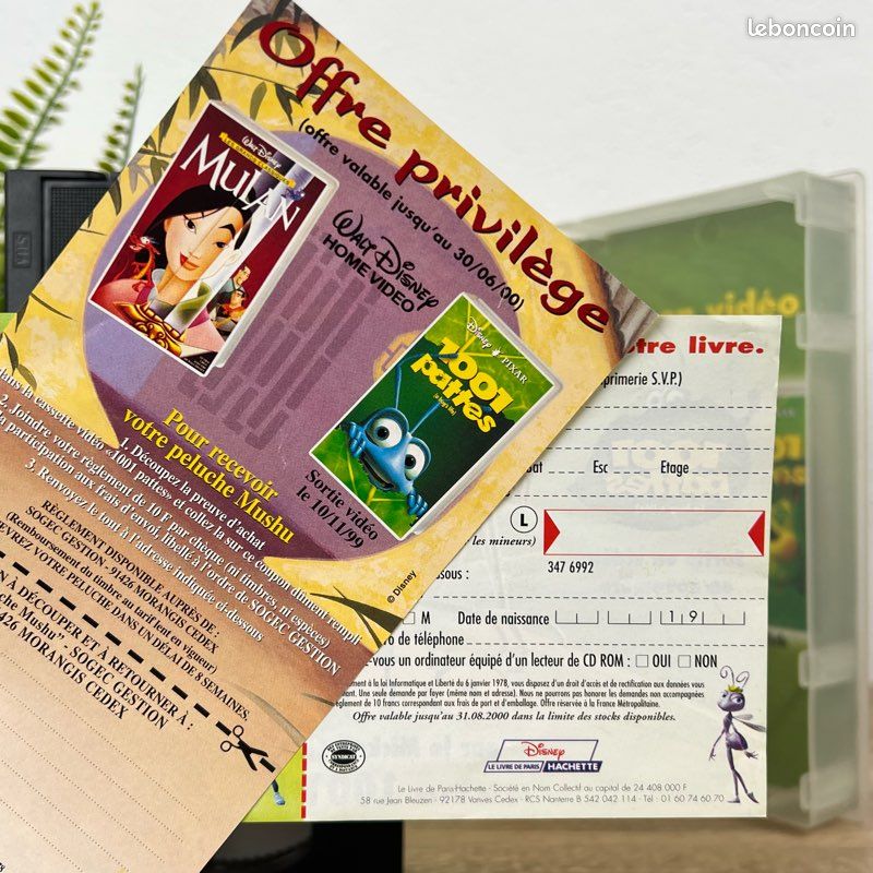 VHS Disney Mulan Cassette Vidéo Disney Collector Grand Classique RTL (image 6)