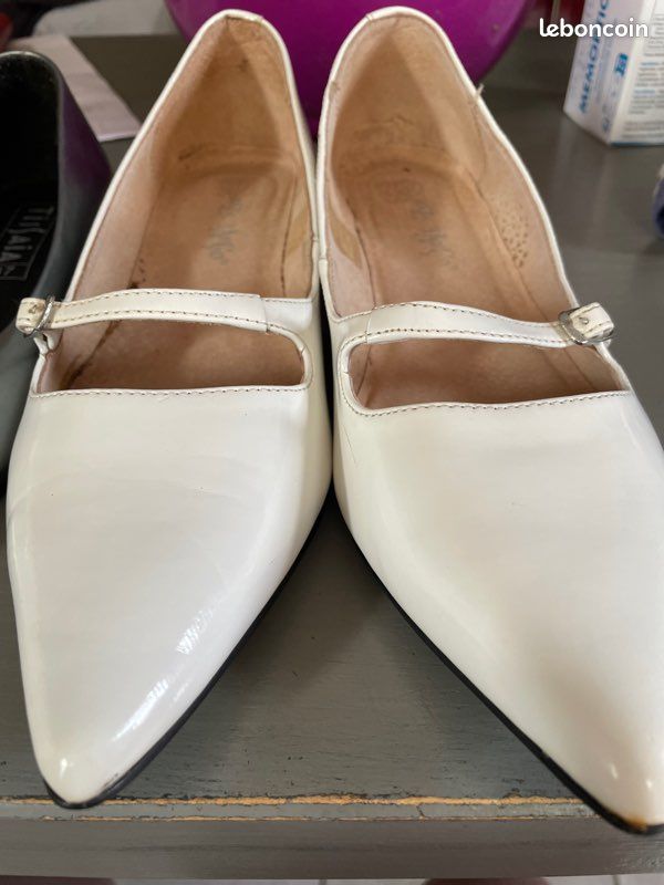 Vends chaussures mariage pointure 37 en cuir (image 2)