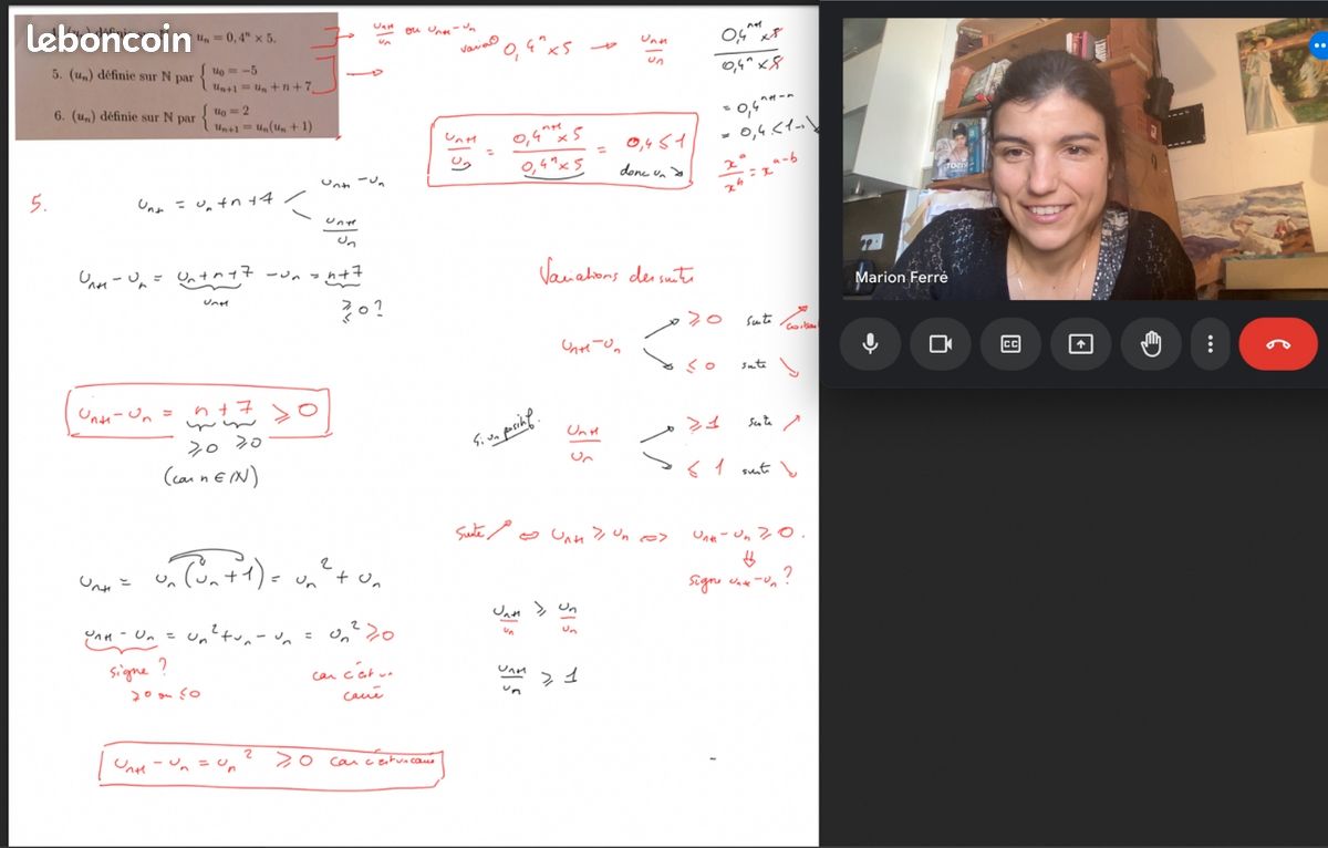 Prof de maths certifiée 10 ans exp - lycée, prépa, fac - en visio (image 2)