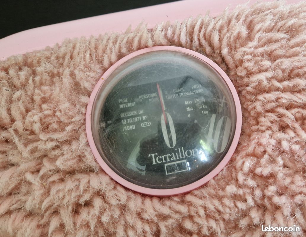 Pèse Personne, balance mécanique Terraillon Marco Zanuso Années 70 - Électroménager