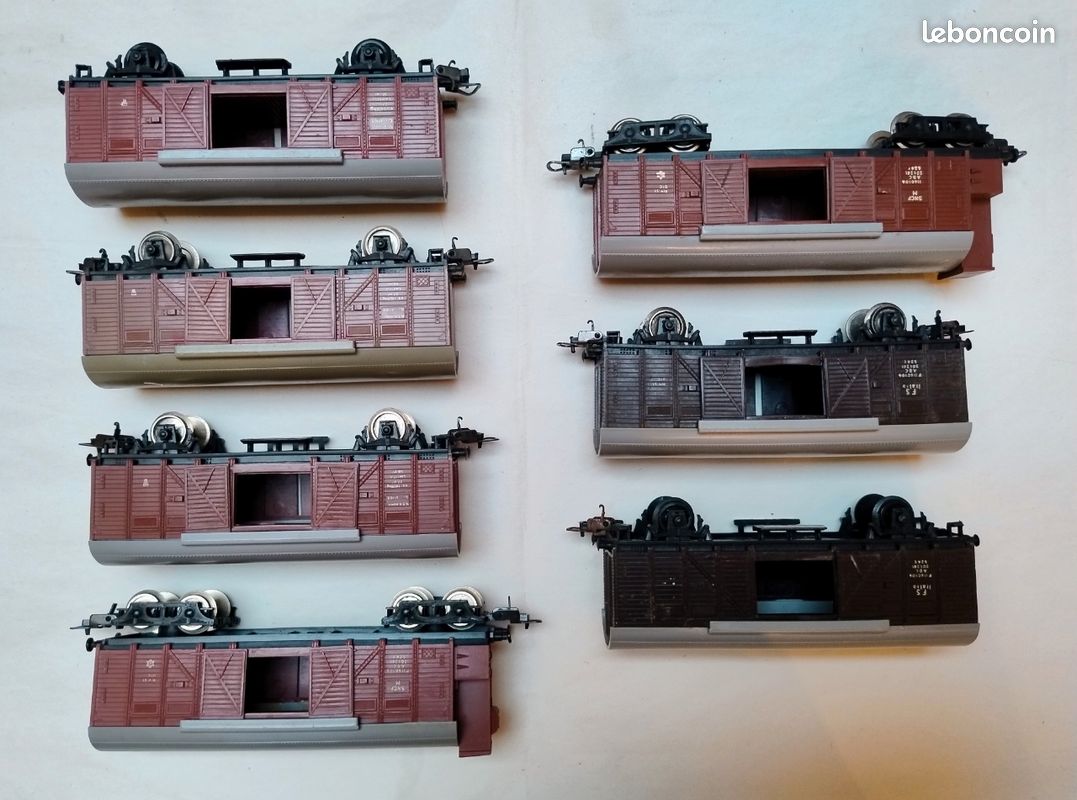 Coffret De Wagons De Fret à Toit Coulissant & à Parois Coulissantes Tbes T 66 Db Marklin 47301 B 0