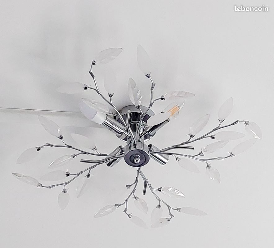 Plafonnier à branches chromé (image 1)