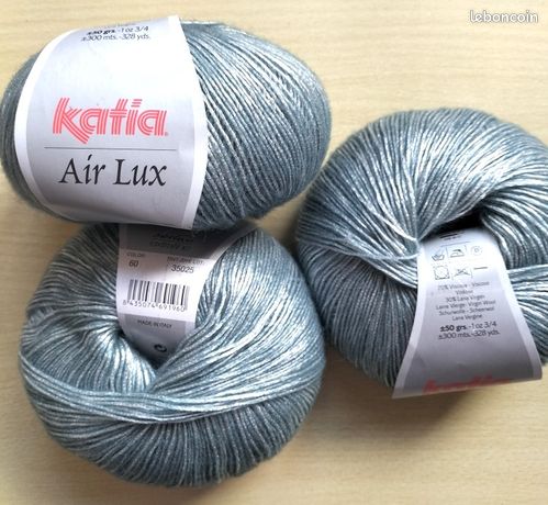 Lot De 10 Pelotes Plassard Gagnante - Coloris Gris Clair 907, Aiguille 3.5, Neuf