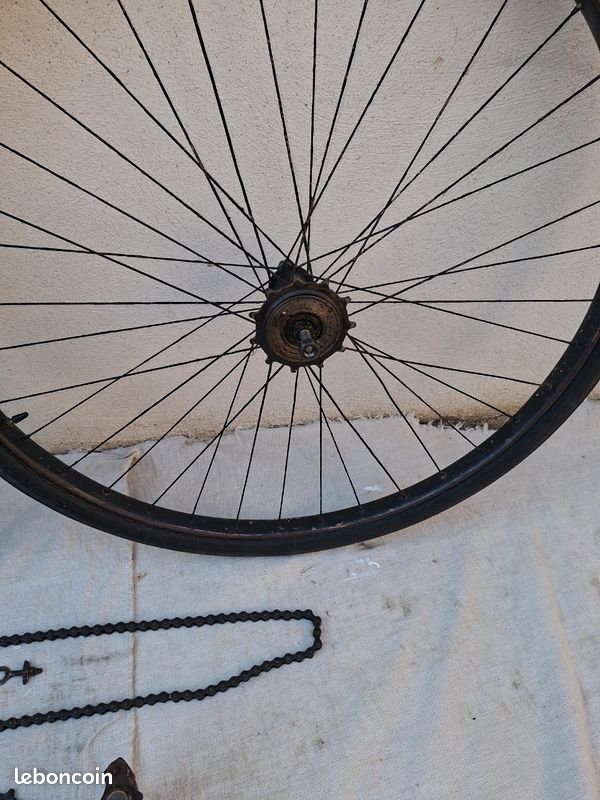 Pignon Vélo Ancien à Dents Sautées - 1900's - Aluminium - Peugeot ?
