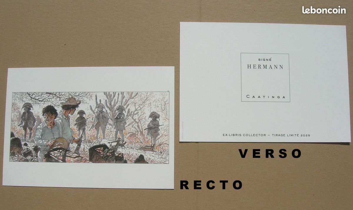 HERMANN - Ex-Libris Le Lombard de la BD CAATINGA - ParaBD / Goodies de 2025 en TBE (image 2)