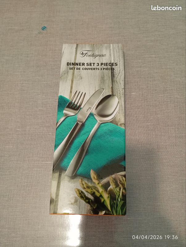 SET DE COUVERTS 3 Pièces - Dinner Set 3 Pieces - Fontignac - *Neuf/ New* EUR 19,99 - FR
