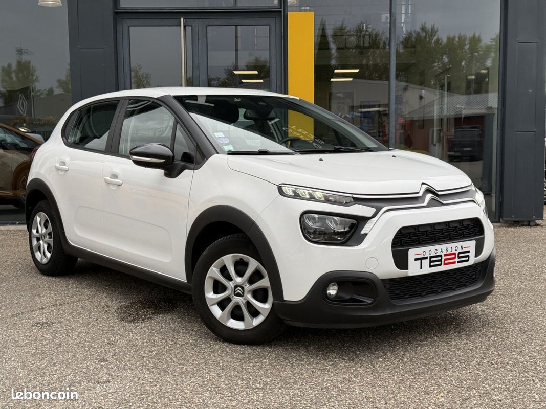 Citroën C3 Société (3) PureTech 82 BVM Feel / 2 places / 1ère main / TVA récupérable / Carplay (image 1)