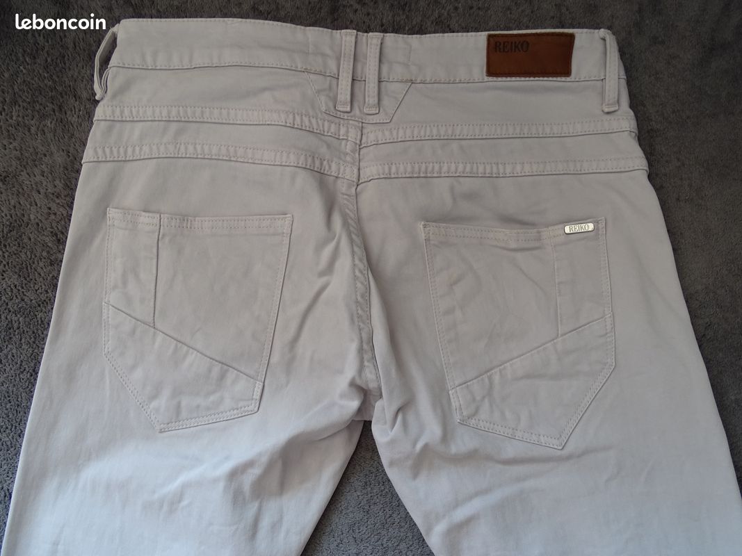Pantalon Reiko, T25, Sakari, gris clair, comme neuf (image 2)