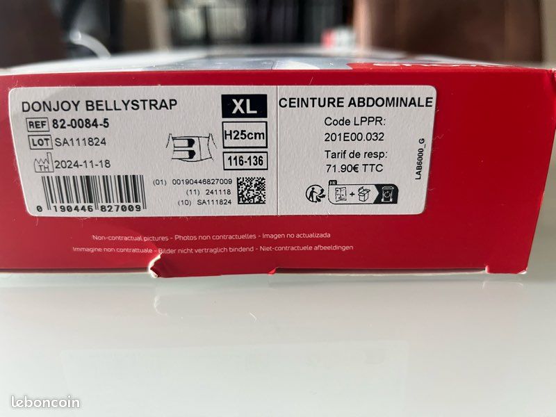 Ceinture abdominale mixte XL - TBE (image 2)