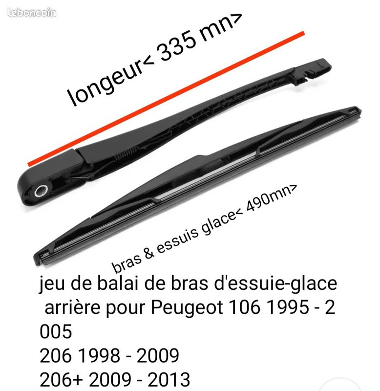 Kit Essuie-Glace Arrière Pour Peugeot 308 SW 2008-2011 - Bras Et Balai De Remplacement !