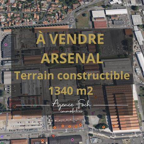 Terrain 1340 m² Tarbes