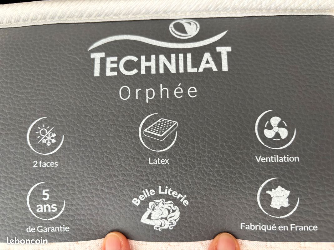 Matelas TECHNILAT 160x200x21 – Fabriqué en FRANCE (image 2)
